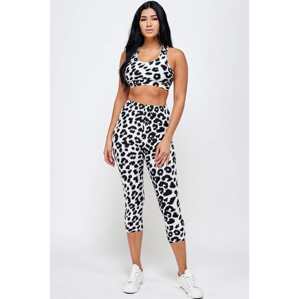 🌀💗 Leopard Print Bra & Yoga Set🔥
